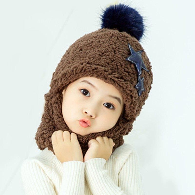 Warm Boys And Girls Ear Protector Face Cap Neck