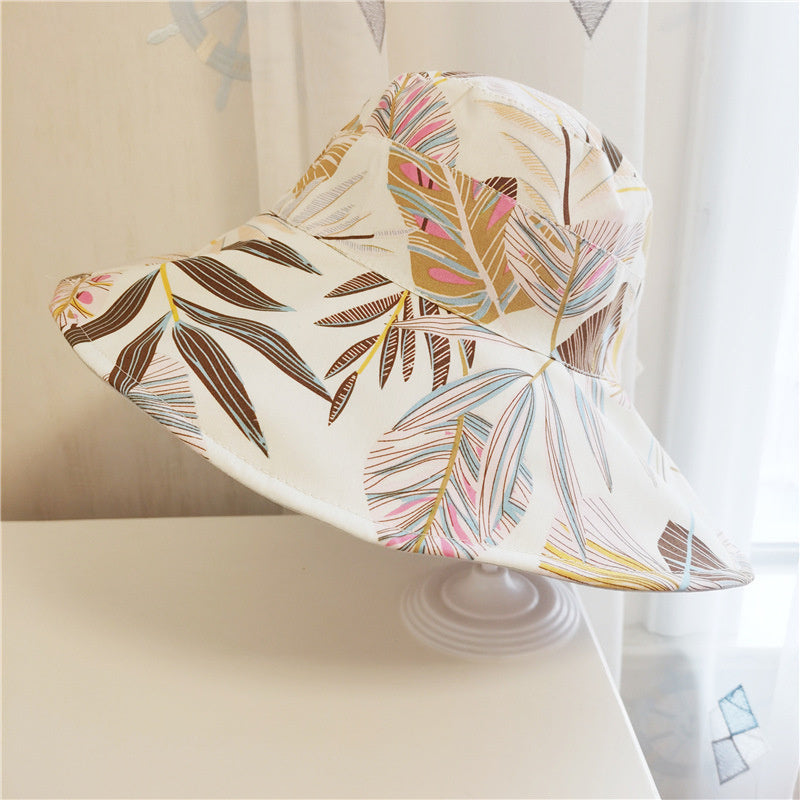 Casual Versatile Flower And Leaf Sunbonnet