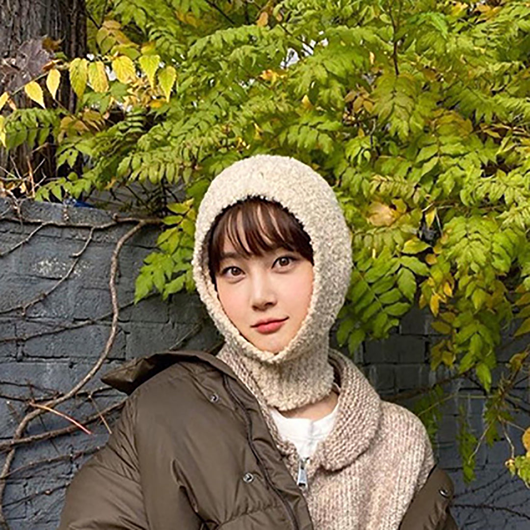 Fashion Winter Knitted Warm Scarf Hat