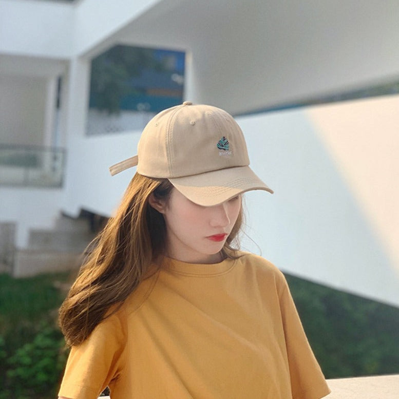 Soft Top Versatile Casual Letter Cap