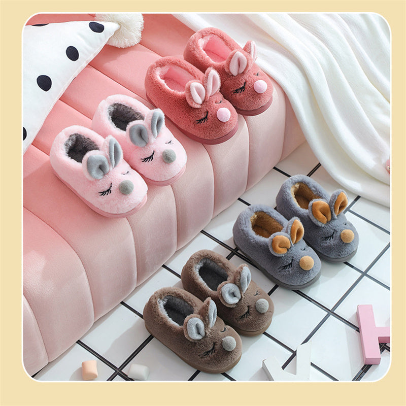 Children's Cartoon Indoor Cotton-Padded Shoes