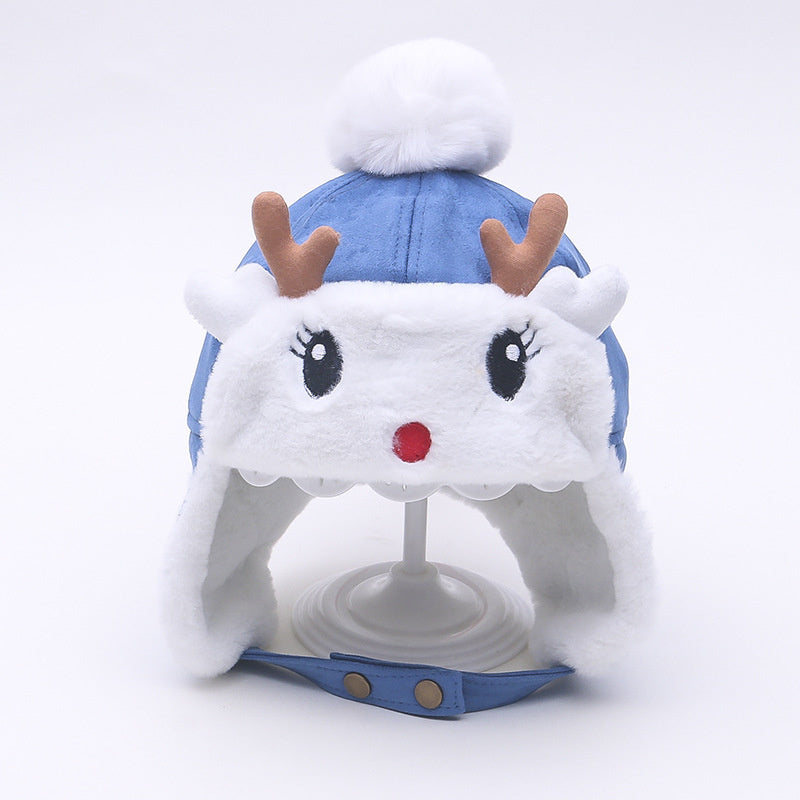 Windproof and fleece warm ear caps for boys and girls