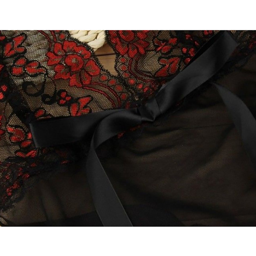 Ziibras™ Women Sexy Deep V Mesh Nightdress