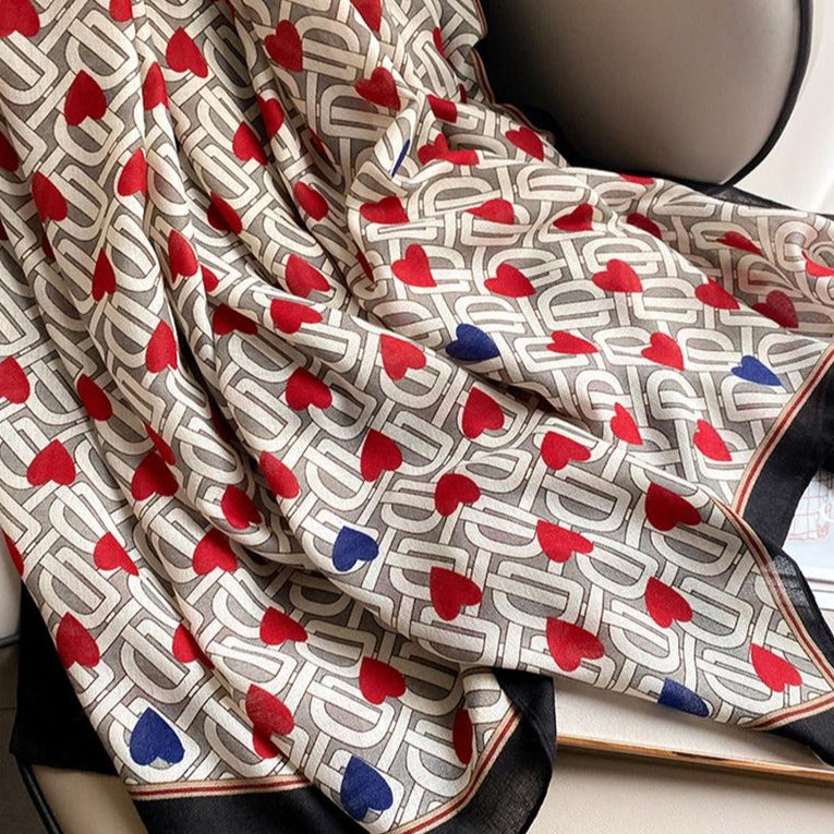 Love Beach Multi-Function Silk Scarf