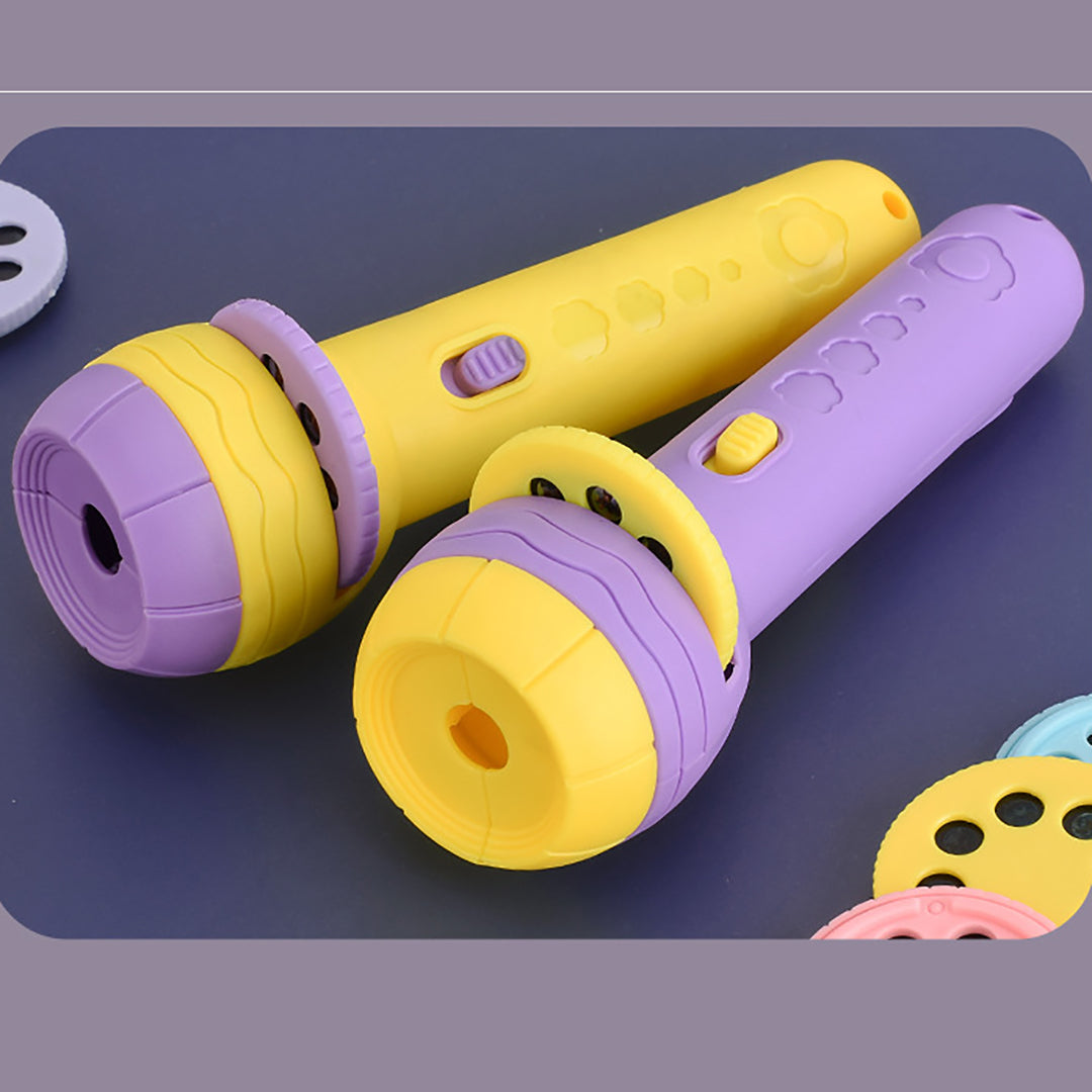 Children Early Education Flashlight Various Cartoon Patterns Projector