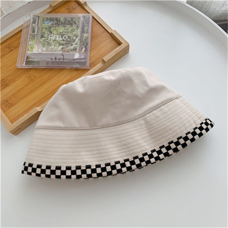 Fashion Plaid Print Pot Hat