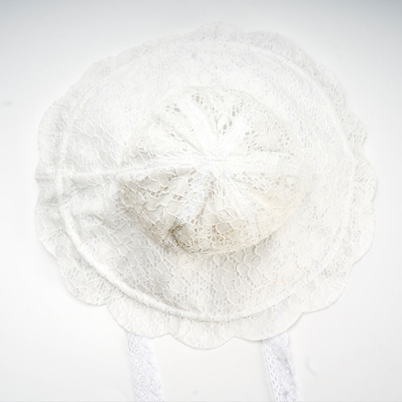 Lace Bow Family Breathable Sunscreen Beach Hat