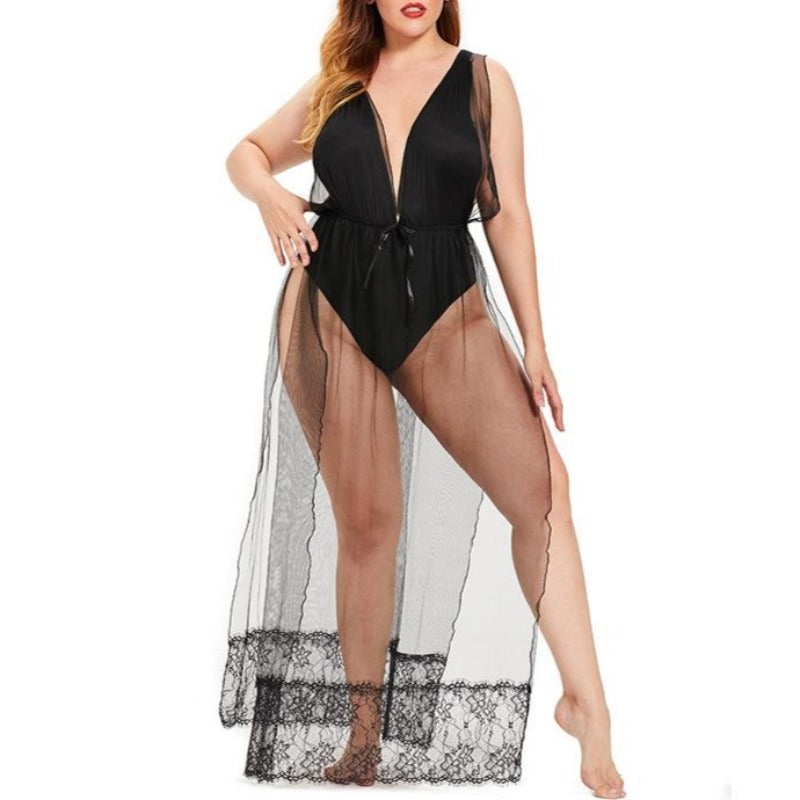 Lace Dress Sexy One-Piece Pajamas