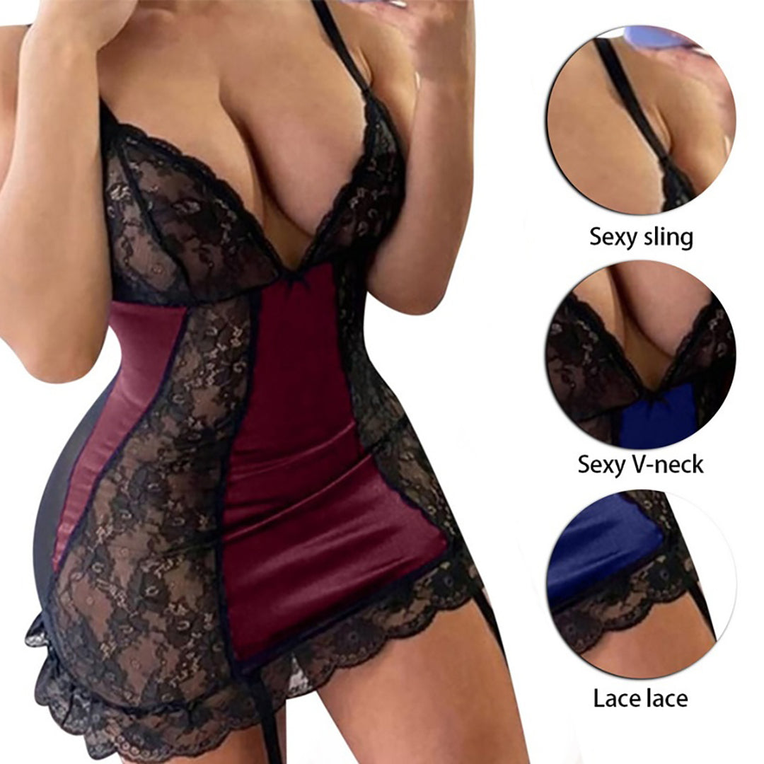 Ziibras™ Sexy Female Silky Sling Nightdress