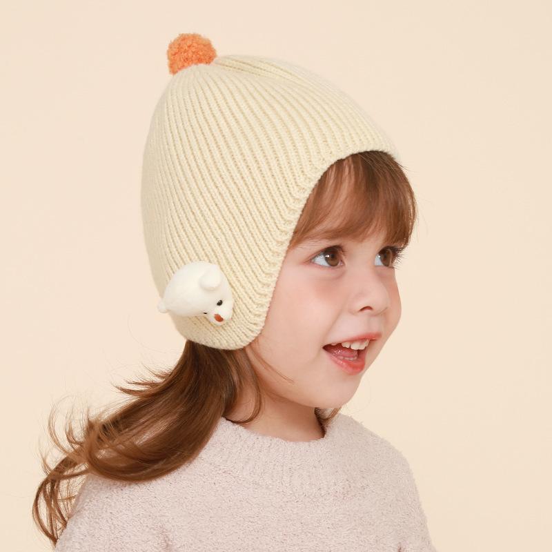 Simple Bear Knitted Hat