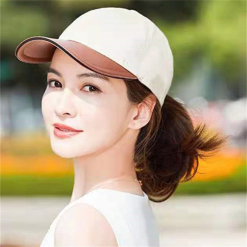 American Spliced Casual Couple Sun Shade Baseball Cap