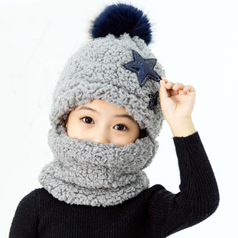 Warm Boys And Girls Ear Protector Face Cap Neck