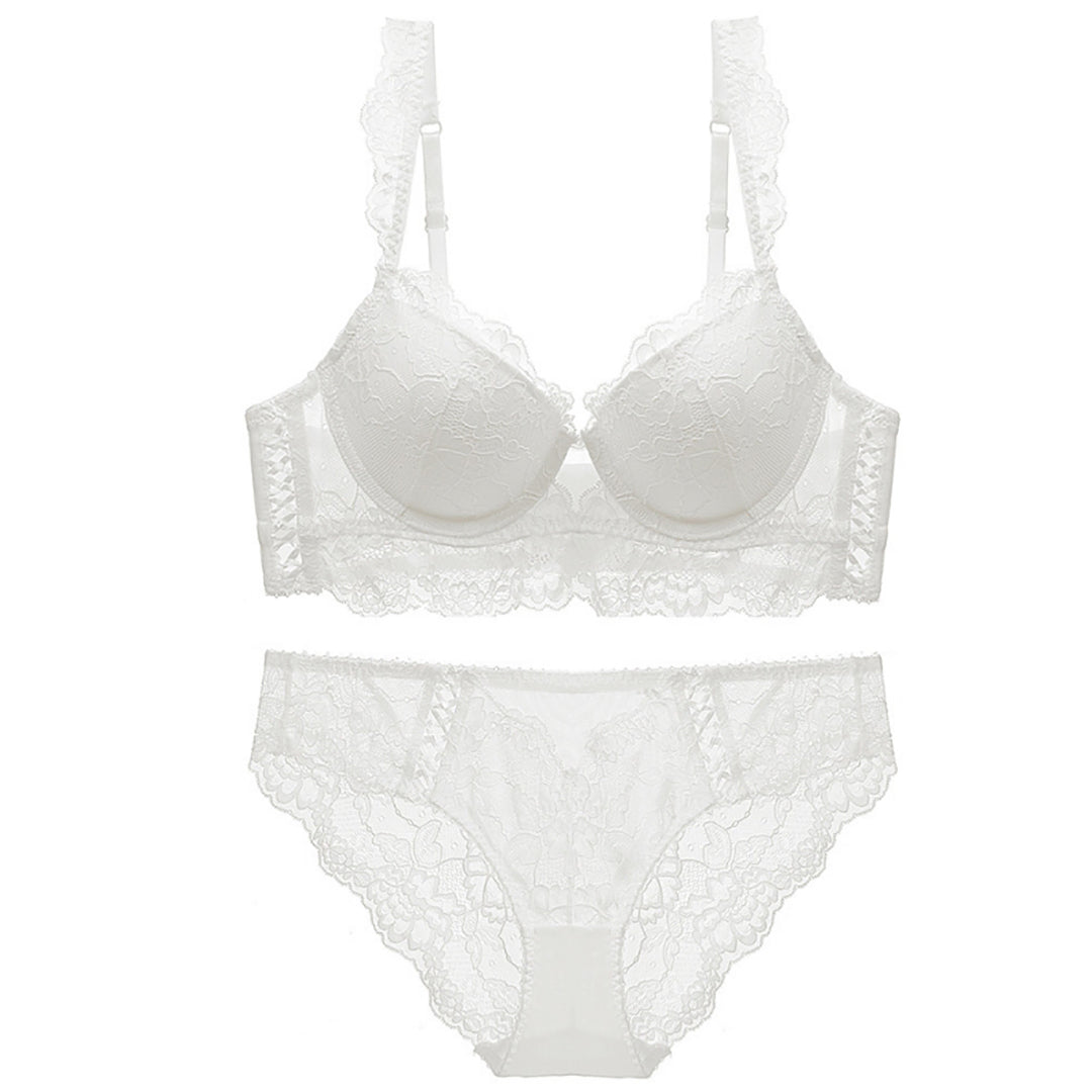 Women Lace Push-up Bra Set