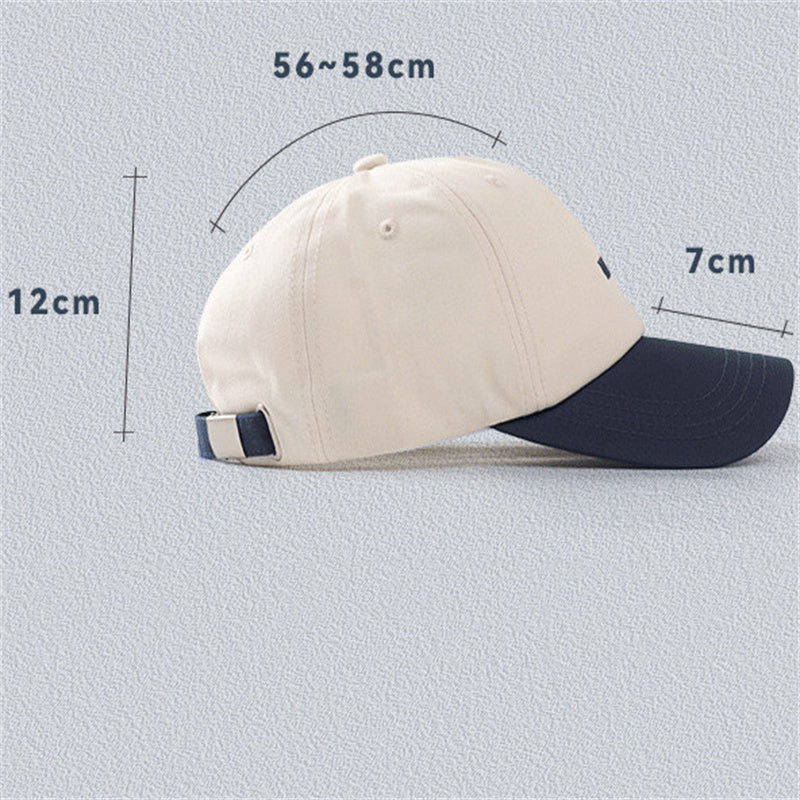 VAL Soft Crown Color Embroidery Sun Shade Cap