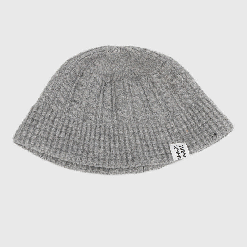 All-match winter knit ear-protection hat for warmth