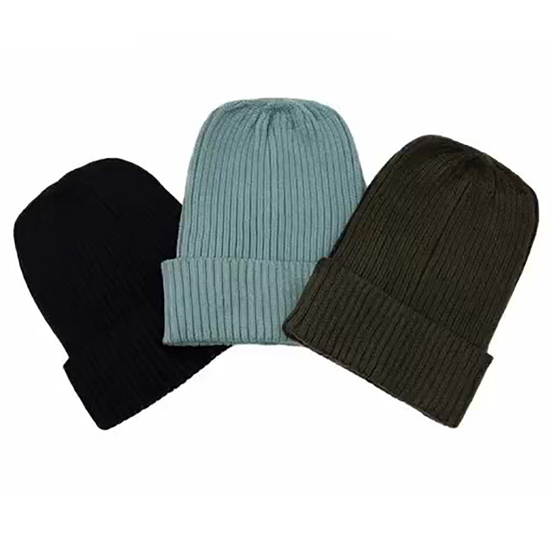 Solid Color Fashion Icon Warm Knitted Hat