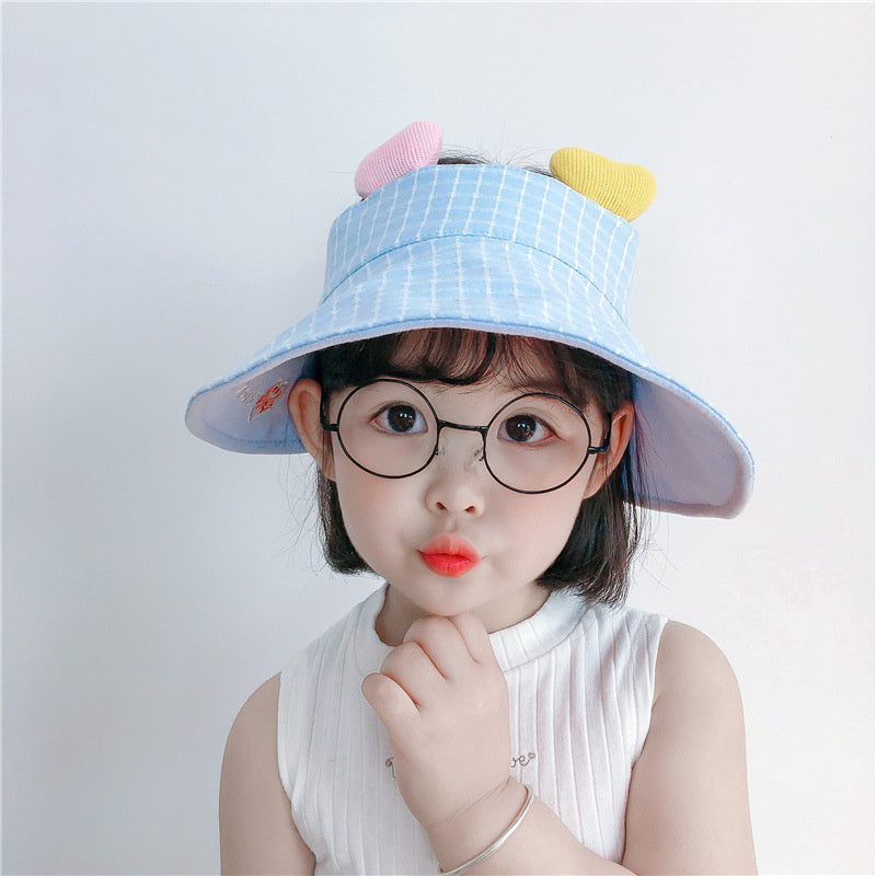 Baby Hearts cute cartoon Fisherman hat