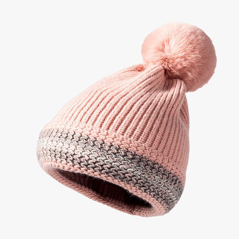 Winter Outdoor Striped Jacquard Warm Knit Hat
