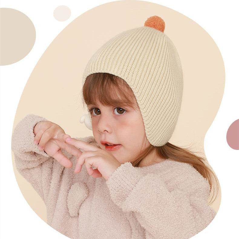 Simple Bear Knitted Hat