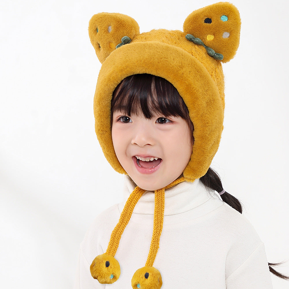 Two-piece Strawberry Ear Scarf