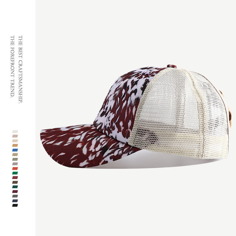 Thin Breathable Sun Protection Print Cap