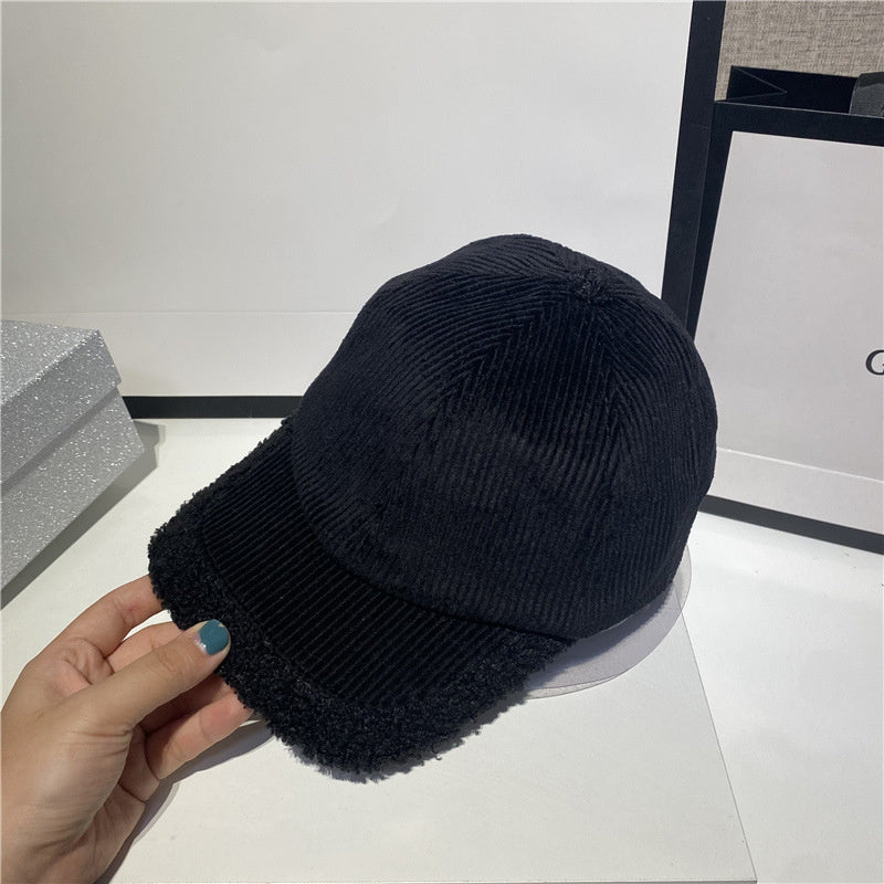 Corduroy Reinforced Warm Baseball Cap