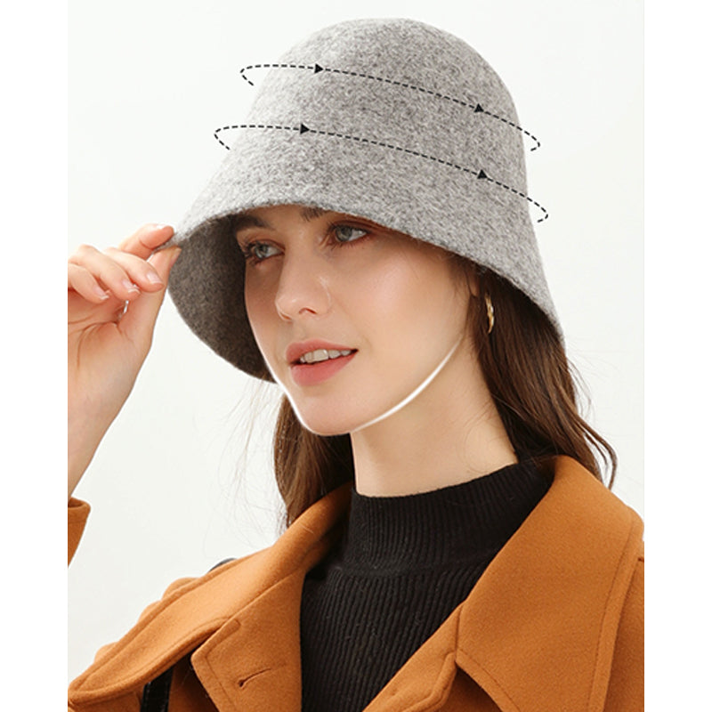 Fashion Autumn And Winter Retro Wool Warm Bucket Hat