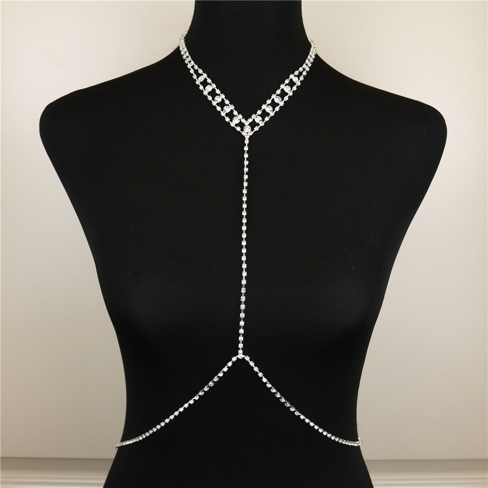 Sexy Fashion One-Piece Rhinestone Necklace