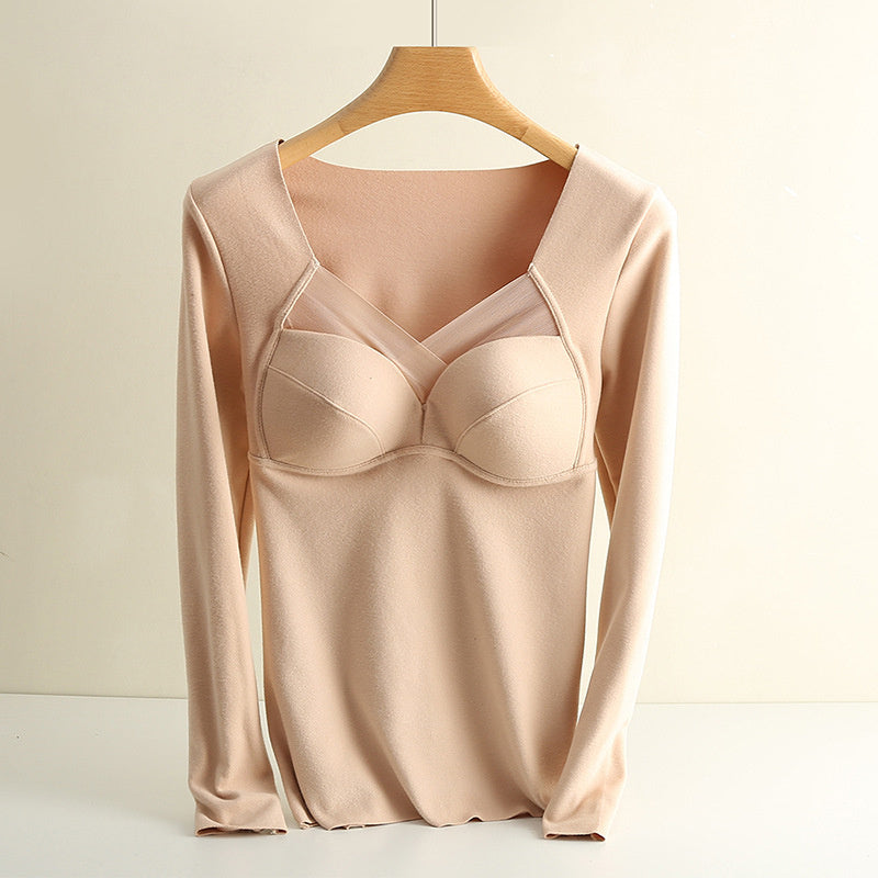Non-marking Thermal Underwear Women's Heating Base Tops