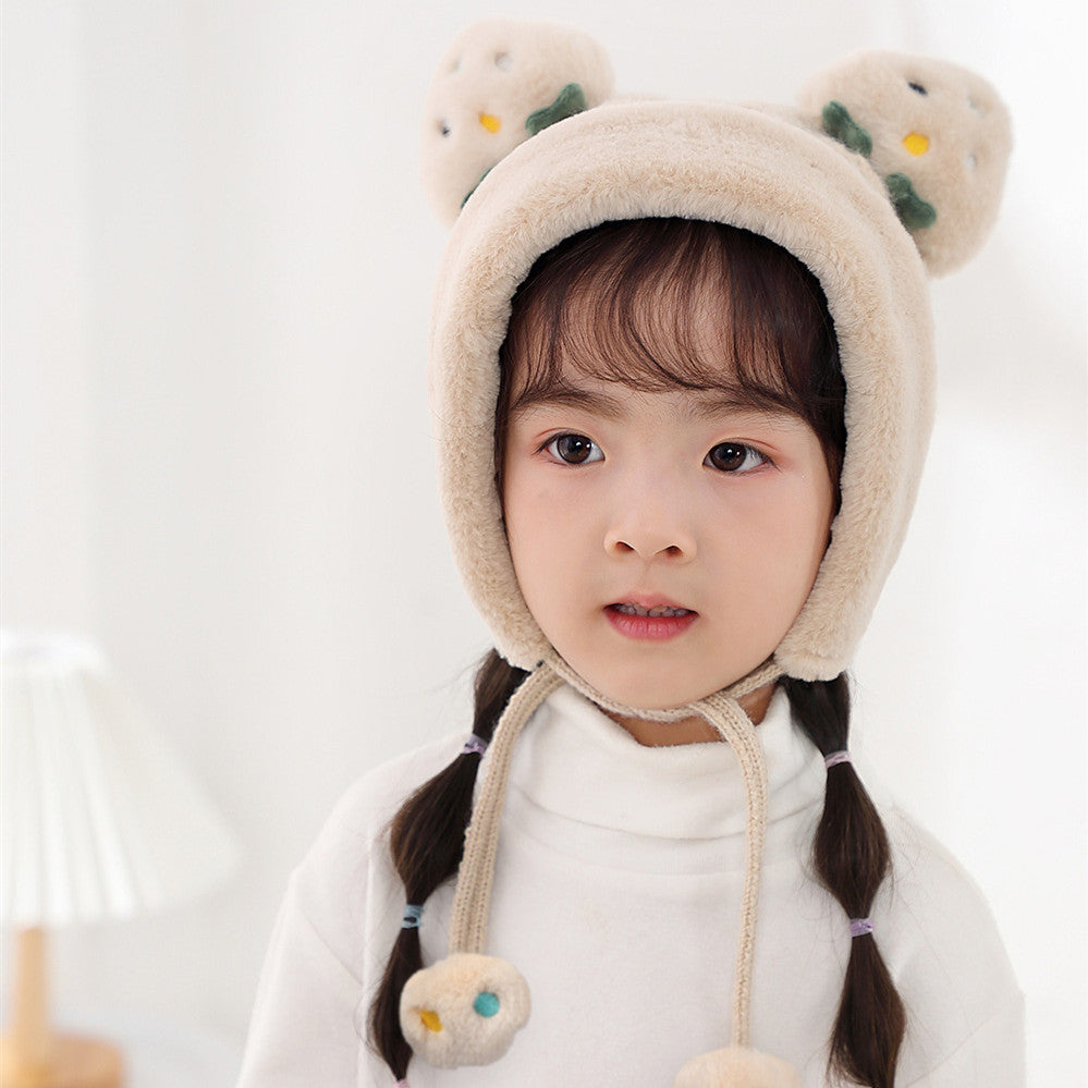 Two-piece Strawberry Ear Scarf