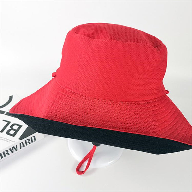 Stylish double sided fisherman hat with large eaves for sun shading