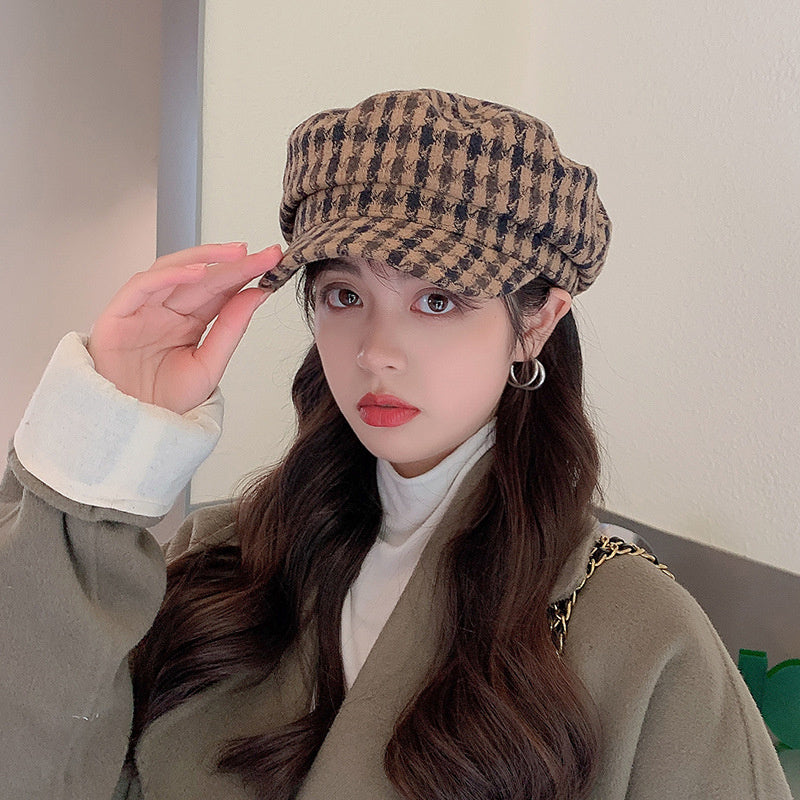 Versatile newsboy fashion duck tongue beret