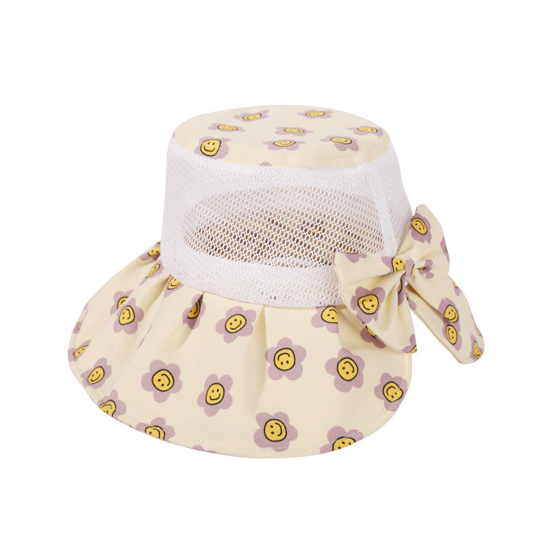 Summer Cartoon Lovely Children Breathable Sunshade Fisherman Hat