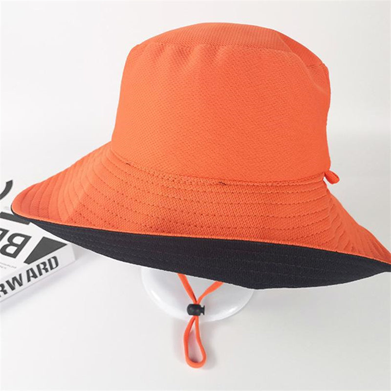 Stylish double sided fisherman hat with large eaves for sun shading