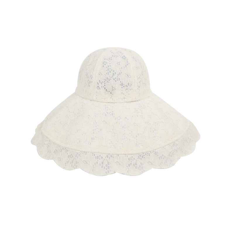 Lace Bow Family Breathable Sunscreen Beach Hat