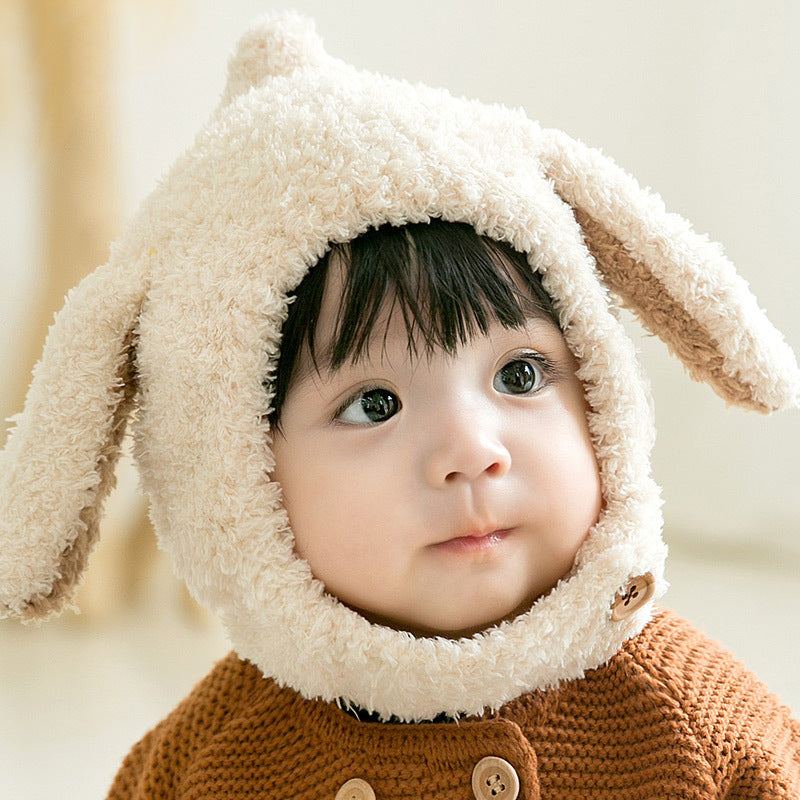 Long-eared Rabbit Plush Ear Protection Hat