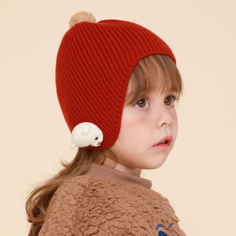 Simple Bear Knitted Hat