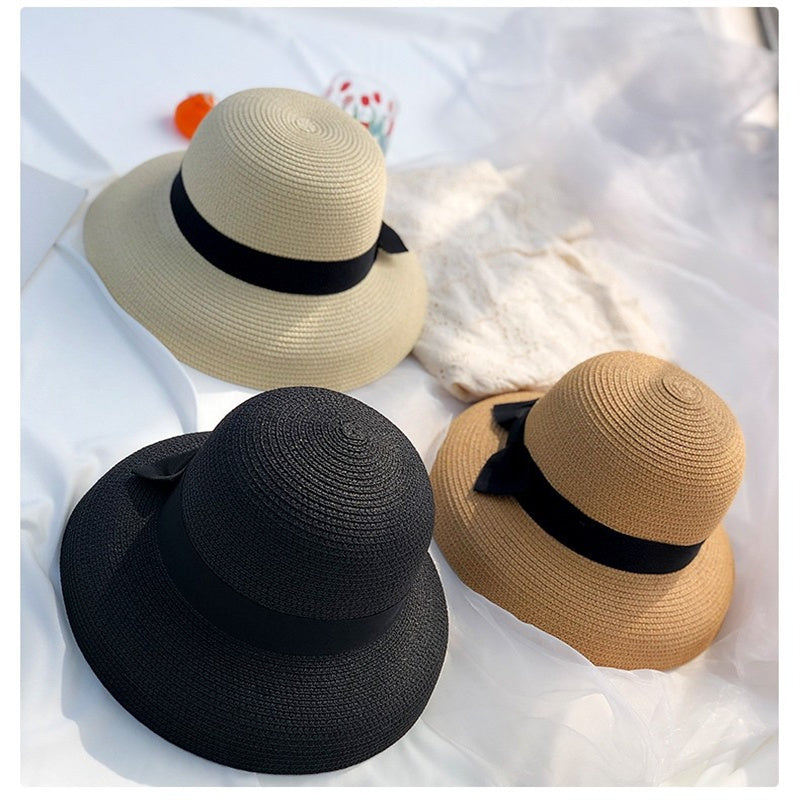 Hepburn bow beach hat for sun protection