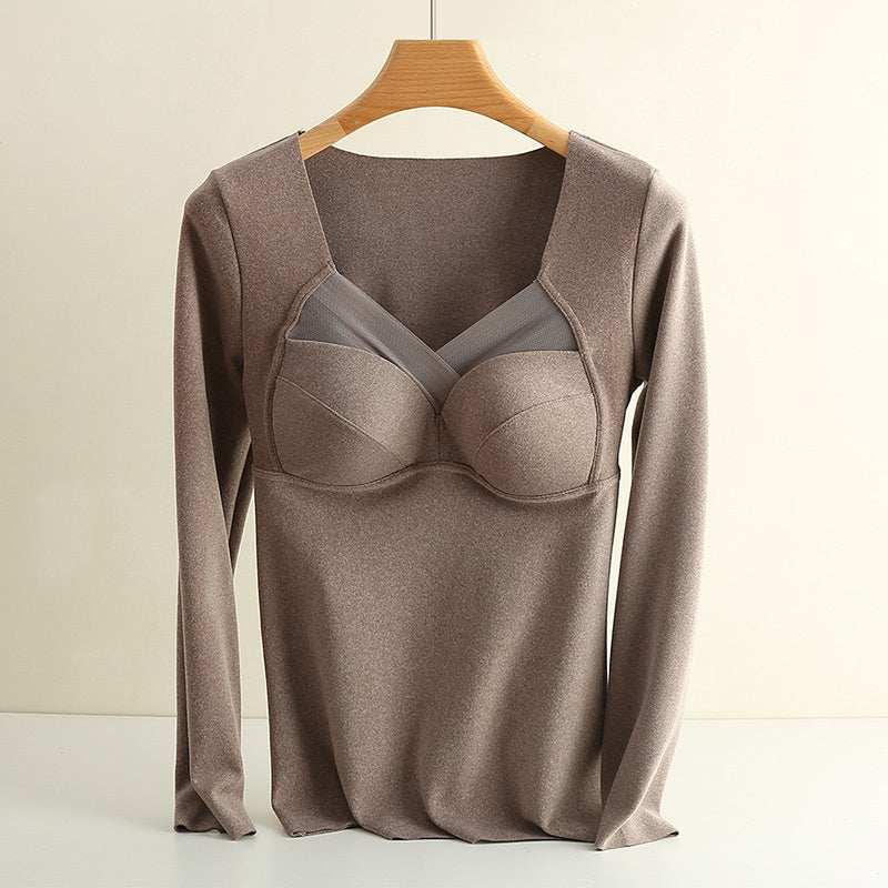 Non-marking Thermal Underwear Women's Heating Base Tops