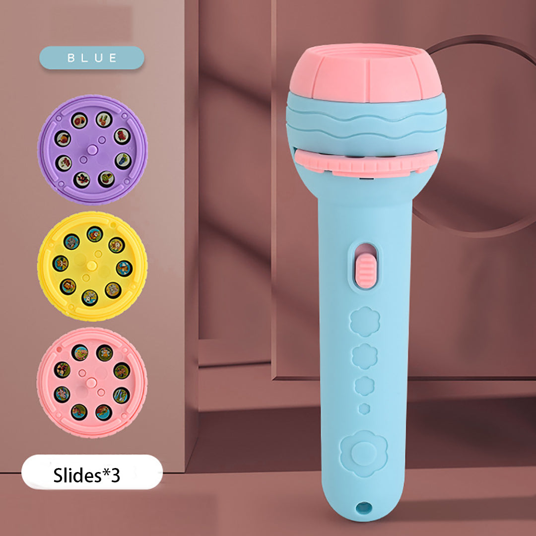 Children Early Education Flashlight Various Cartoon Patterns Projector