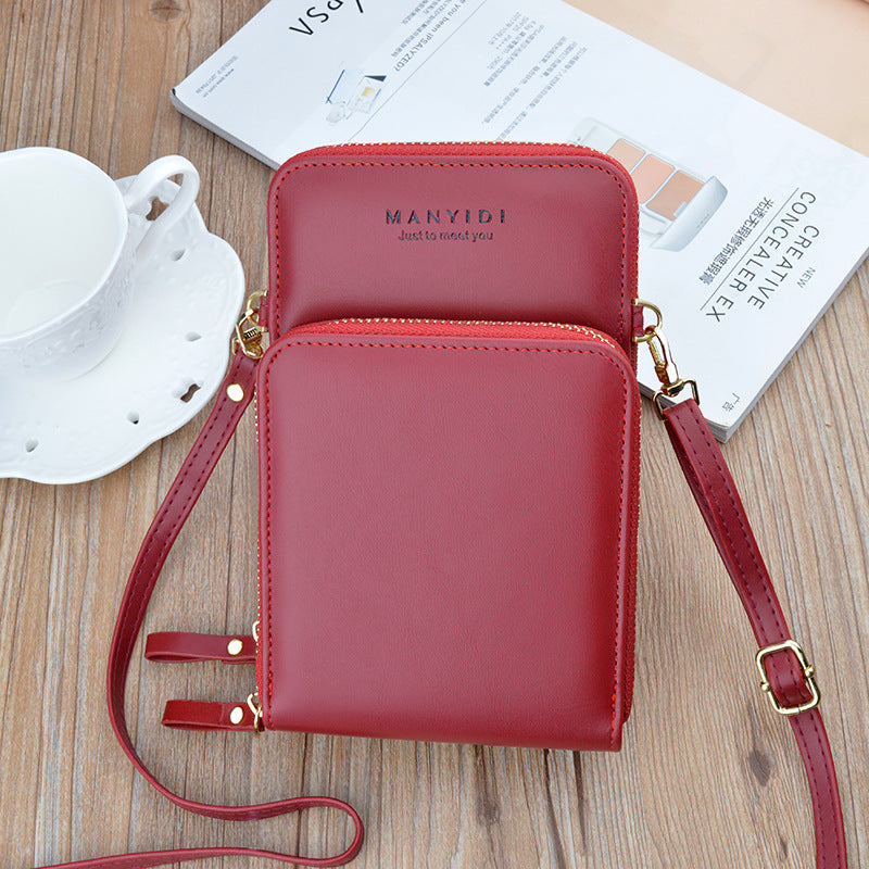 Fashion Soft Leather Zipper Wallet