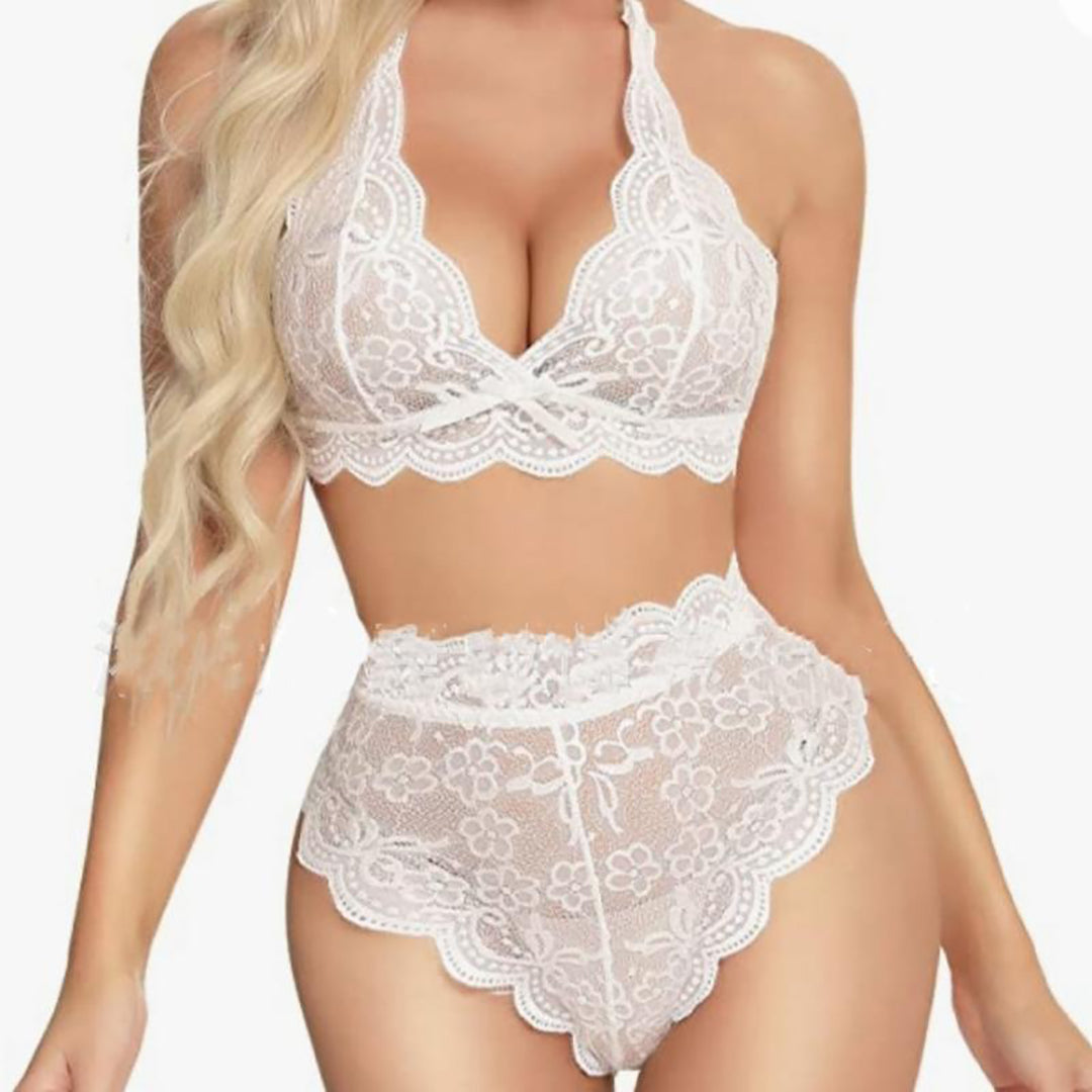Sexy Women Lace Backless Bra Sets