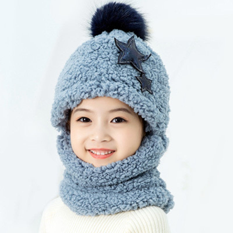 Warm Boys And Girls Ear Protector Face Cap Neck