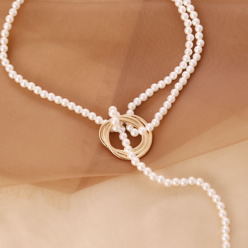 Baroque Style Pearl Coin Necklace