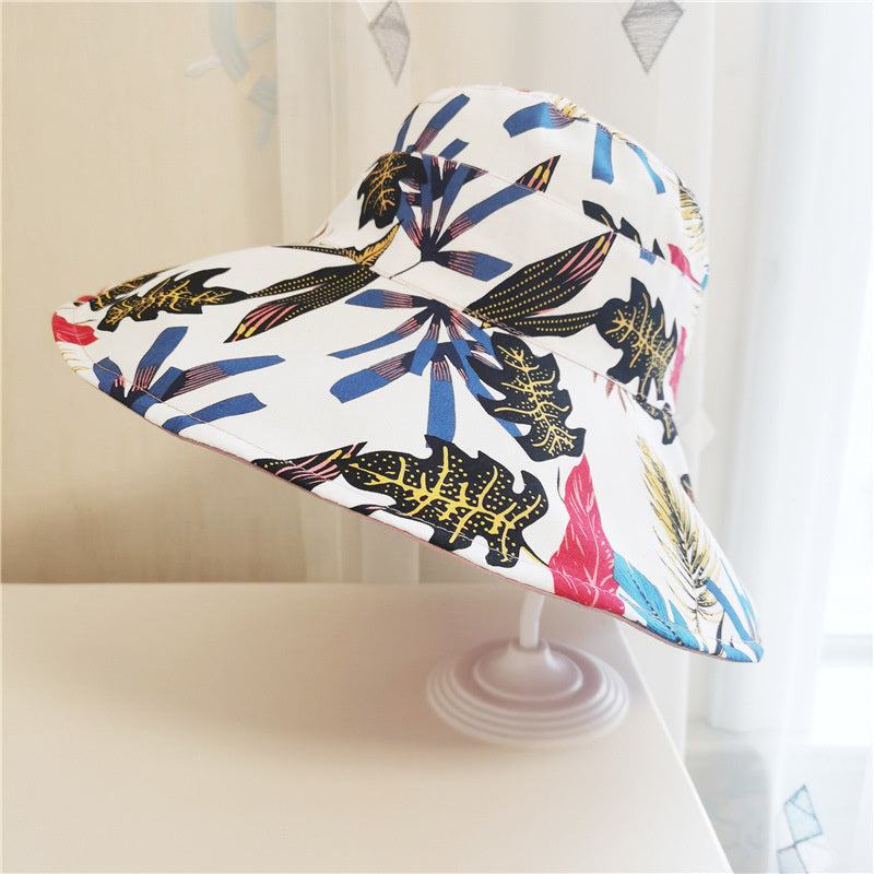 Casual Versatile Flower And Leaf Sunbonnet