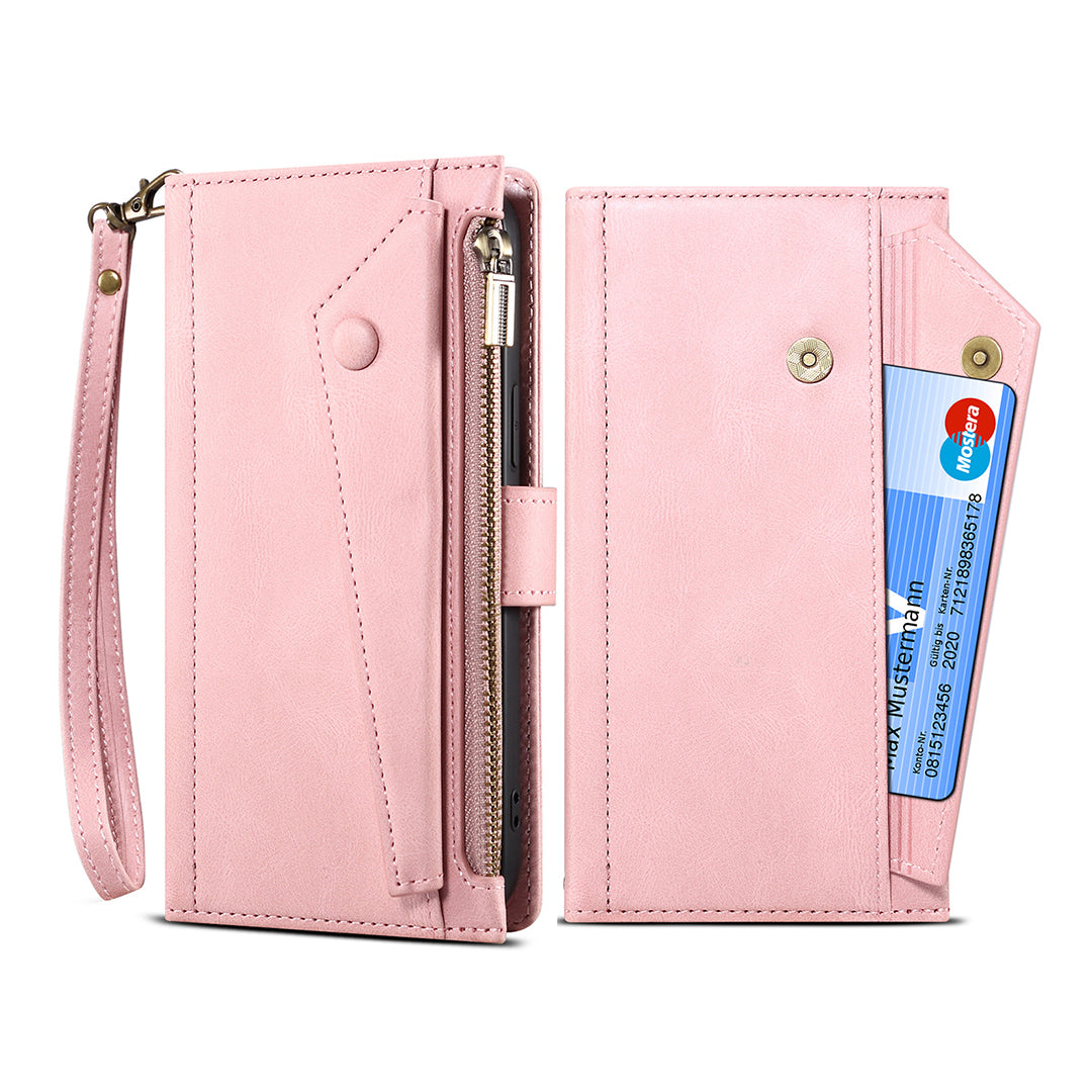 Leather Sitch Wallet Case For iPhone