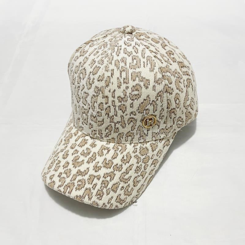 Leopard Print Plush Fall/Winter Cap