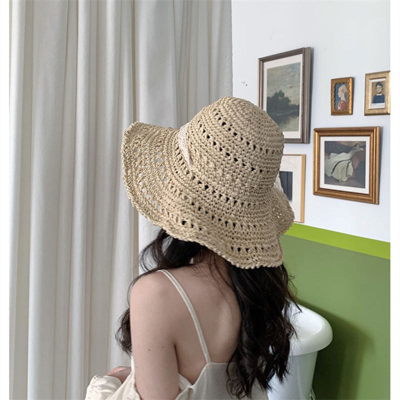 Braided lace hat for sun protection