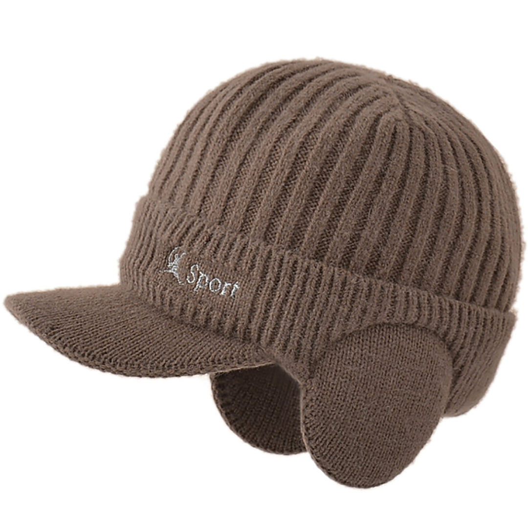 Fashion Male Solid Color Knit Warm Hat