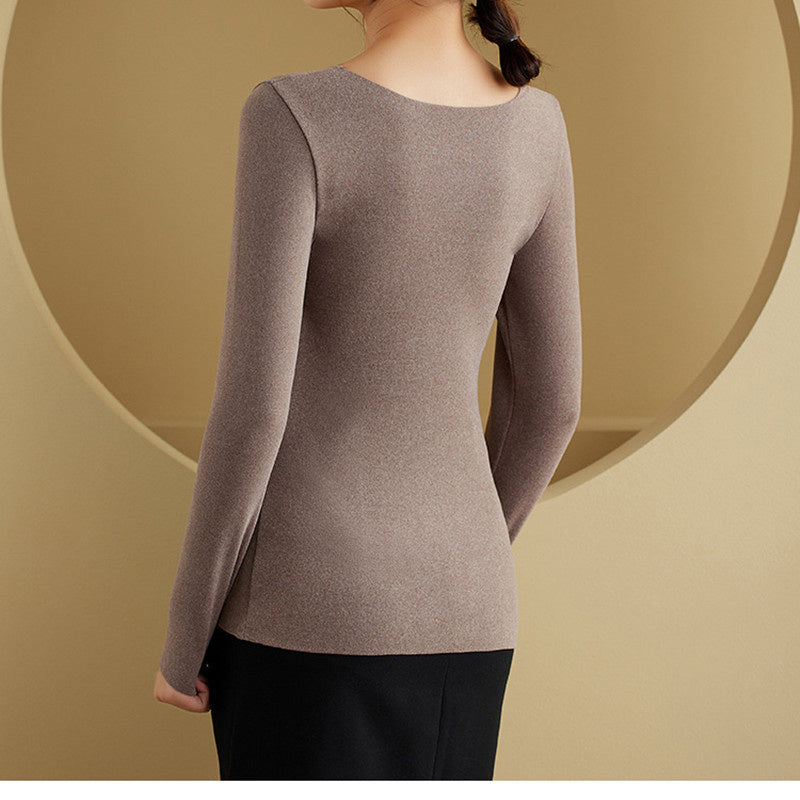 Non-marking Thermal Underwear Women's Heating Base Tops